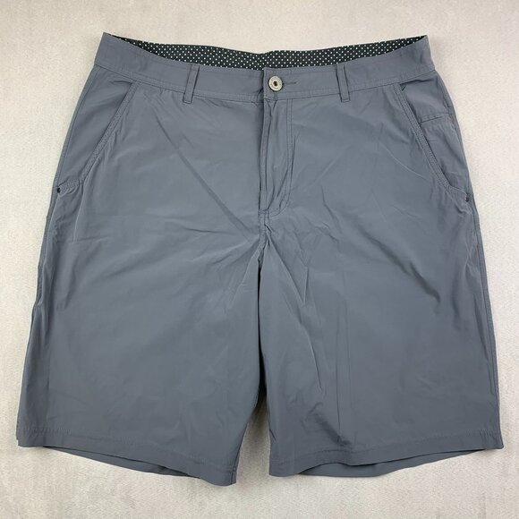 Lululemon Mens Shorts 38 (Fits 36) Gray Chino Nylon Spandex Stretch 11" Inseam - Picture 1 of 8